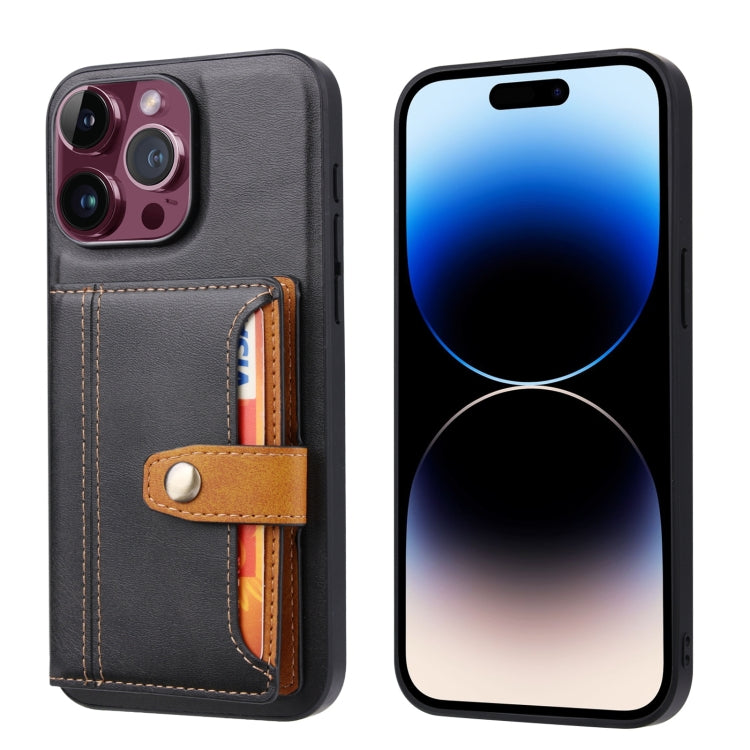 Calfskin Card Slot TPU Hybrid PU Phone Case