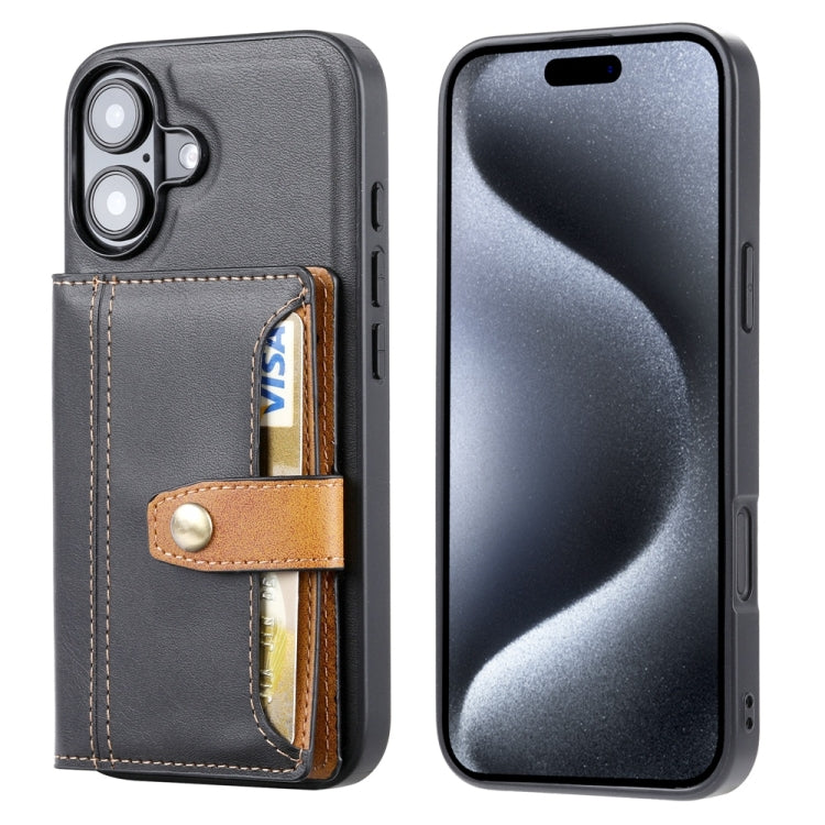 Calfskin Card Slot TPU Hybrid PU Phone Case