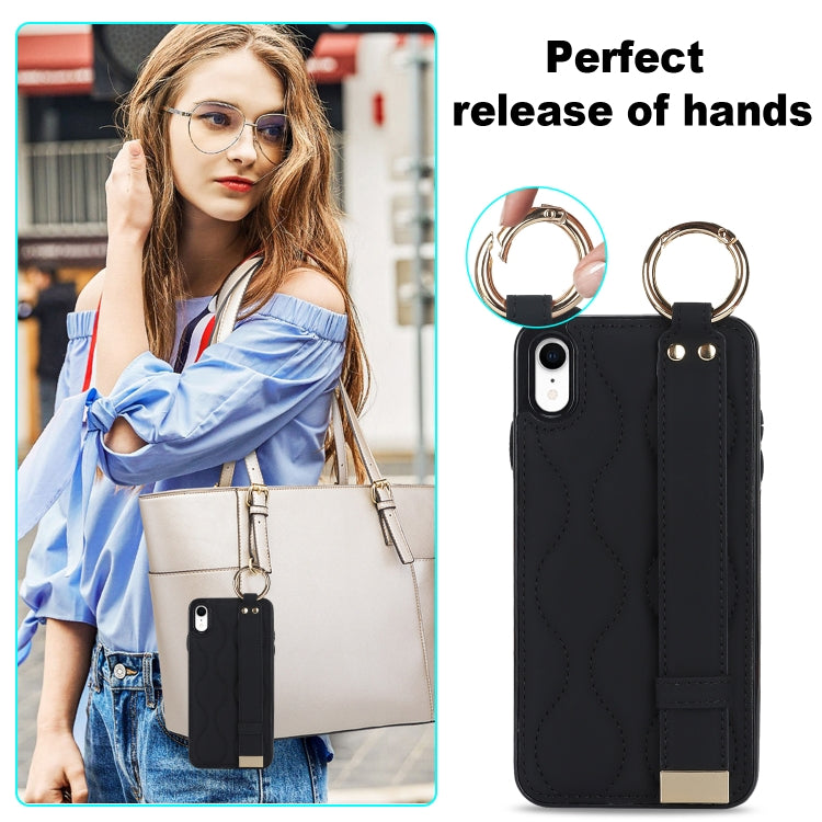 Non-slip Full Coverage Ring PU Phone Case with Wristband, Series 1