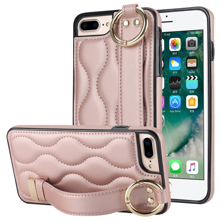 Non-slip Full Coverage Ring PU Phone Case with Wristband, Series 6