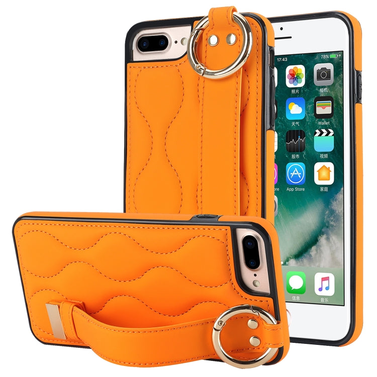 Non-slip Full Coverage Ring PU Phone Case with Wristband, Series 6