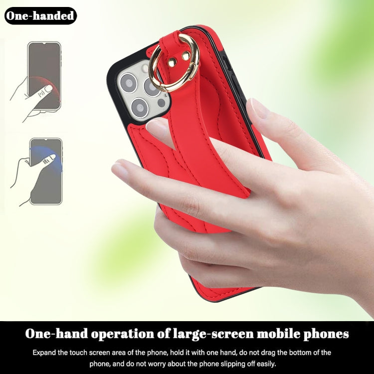 Non-slip Full Coverage Ring PU Phone Case with Wristband, Series 1