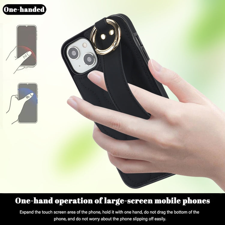 Non-slip Full Coverage Ring PU Phone Case with Wristband, Series 5