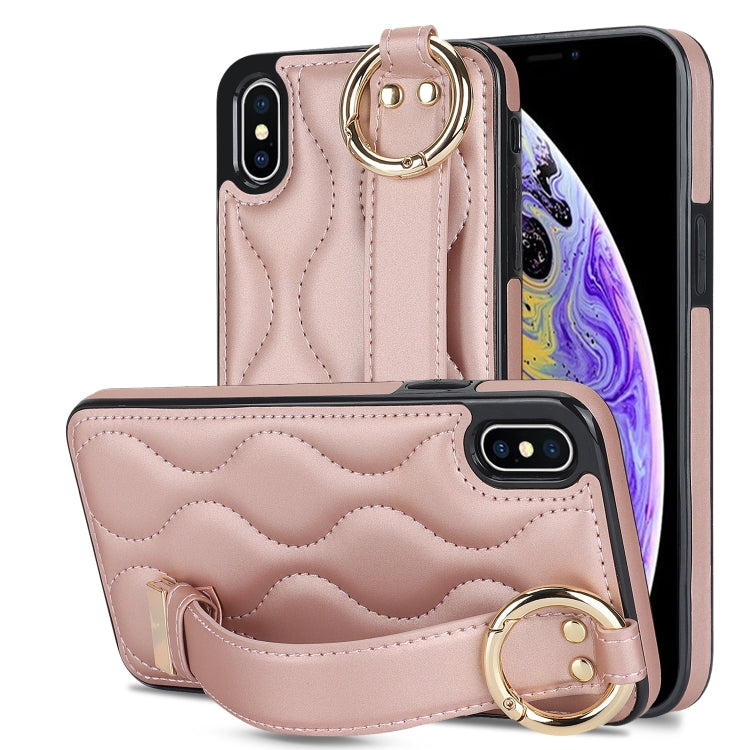 Non-slip Full Coverage Ring PU Phone Case with Wristband, Series 2