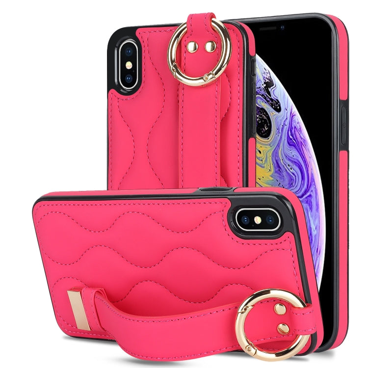 Non-slip Full Coverage Ring PU Phone Case with Wristband, Series 2