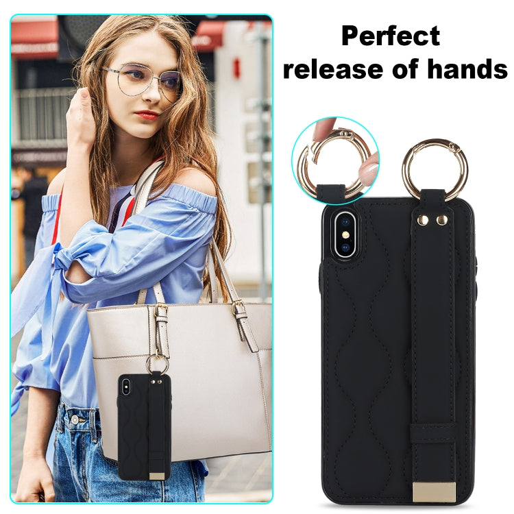 Non-slip Full Coverage Ring PU Phone Case with Wristband, Series 2