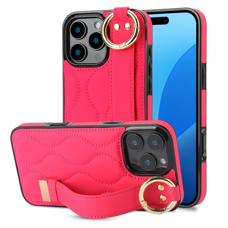 Non-slip Full Coverage Ring PU Phone Case with Wristband, Series 8