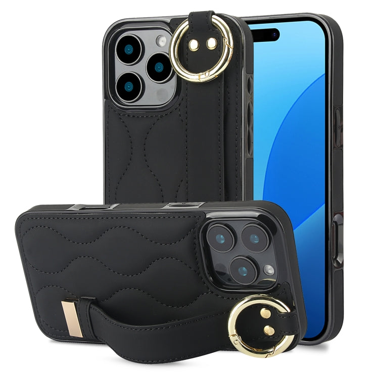 Non-slip Full Coverage Ring PU Phone Case with Wristband, Series 6