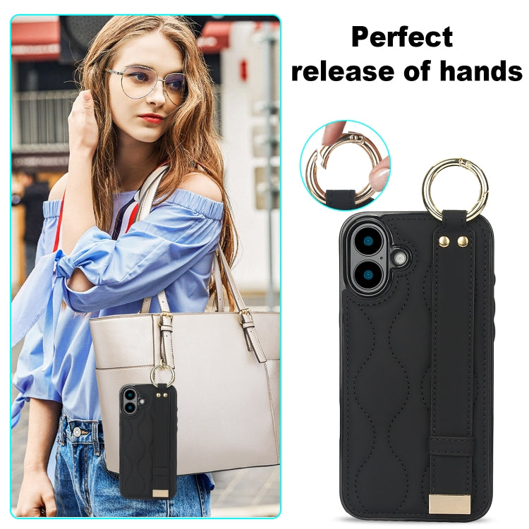 Non-slip Full Coverage Ring PU Phone Case with Wristband, Series 3