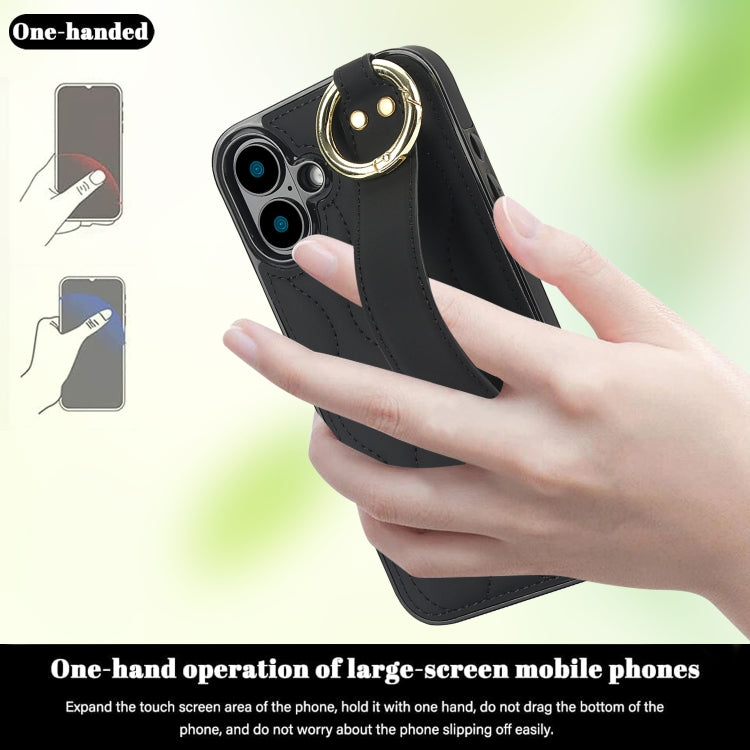 Non-slip Full Coverage Ring PU Phone Case with Wristband, Series 3