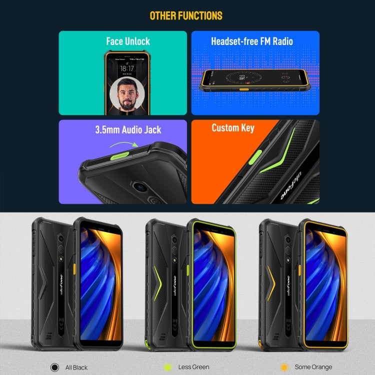 Ulefone Armor X12 Pro, IP68/IP69K Rugged Phone, 5.45 inch Android 13 MediaTek Helio G36 Octa Core, Network: 4G, NFC