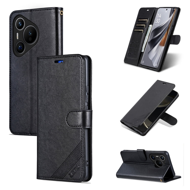 AZNS Sheepskin Texture Flip Leather Phone Case, For Huawei Mate 70 Pro / 70 Pro+, For Huawei Mate 70, For Huawei nova13 Pro, For Huawei Pura 70 Pro / 70 Pro+, For Huawei Pura 70 Ultra, For Huawei Pura 70, For Huawei Enjoy 70z, For Huawei Enjoy 70