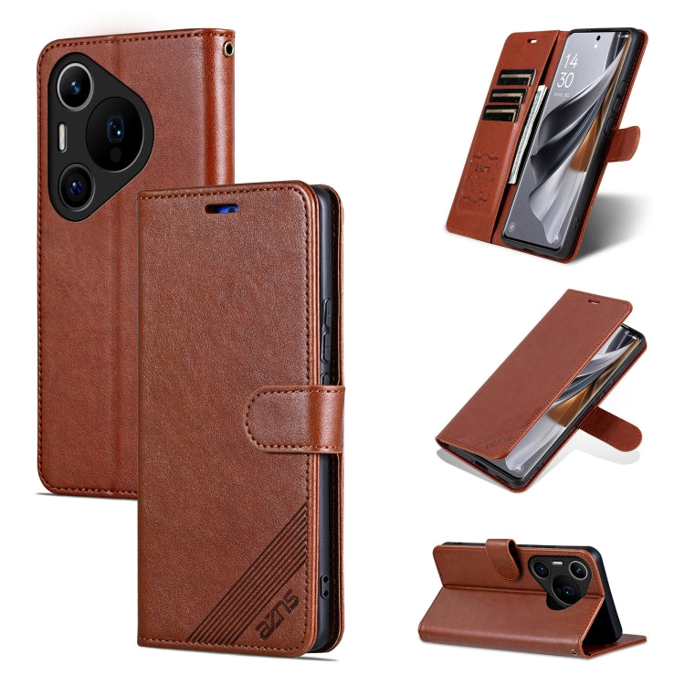 AZNS Sheepskin Texture Flip Leather Phone Case, For Huawei Mate 70 Pro / 70 Pro+, For Huawei Mate 70, For Huawei nova13 Pro, For Huawei Pura 70 Pro / 70 Pro+, For Huawei Pura 70 Ultra, For Huawei Pura 70, For Huawei Enjoy 70z, For Huawei Enjoy 70