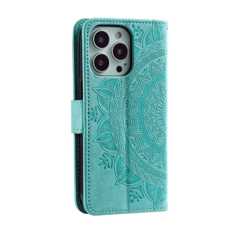 Totem Flower Embossed Leather Phone Case, Series 1