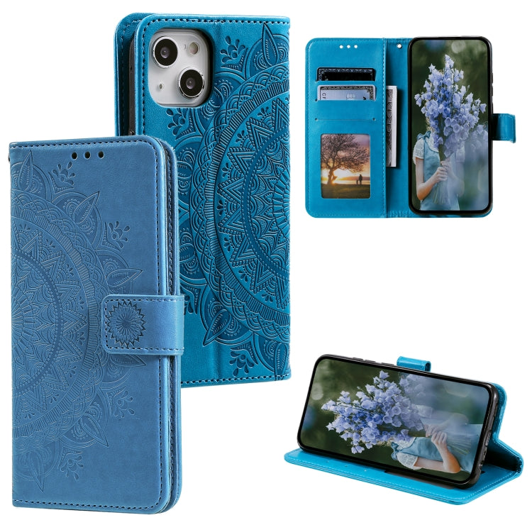 Totem Flower Embossed Leather Phone Case, Series 1