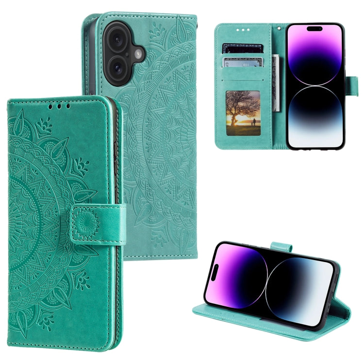 Totem Flower Embossed Leather Phone Case, Series 1