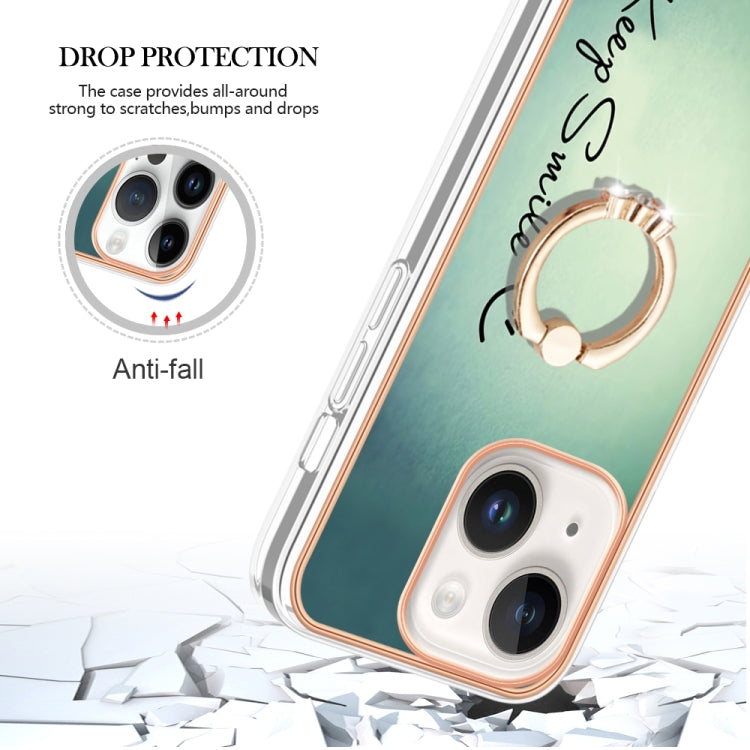 Electroplating Dual-side IMD Phone Case with Ring Holder, Series 7