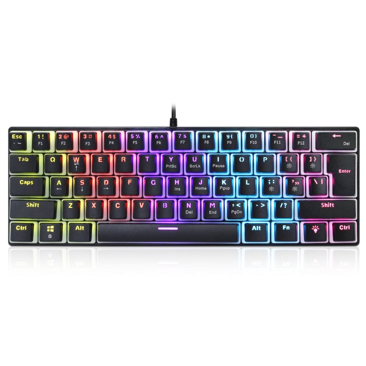 HXSJ L700 Wired RGB Mechanical Keyboard 61 Pudding Key Caps, L700