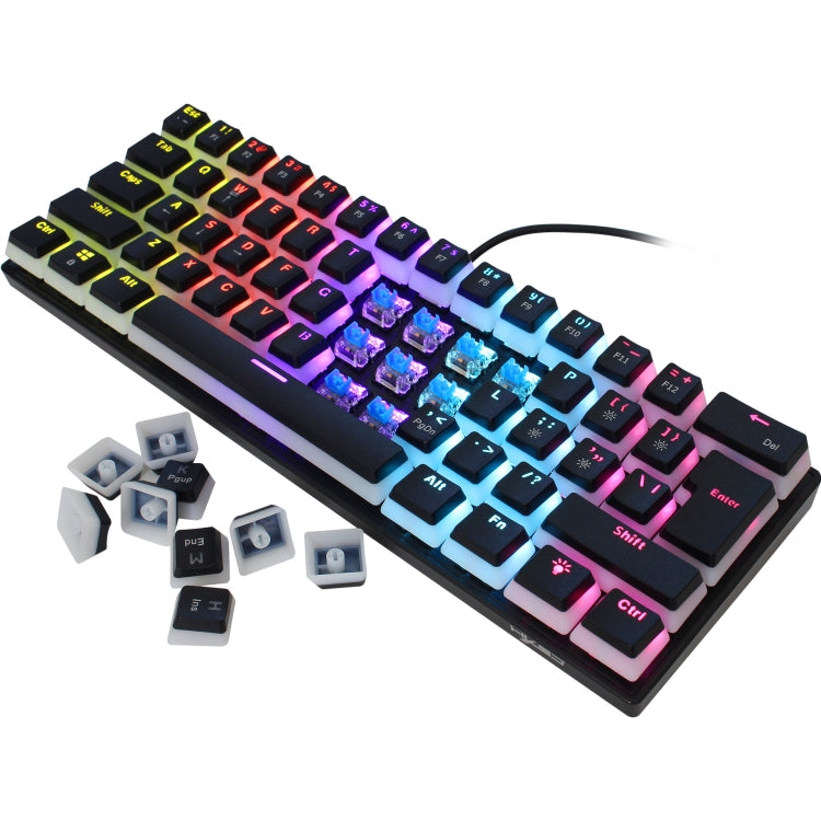 HXSJ L700 Wired RGB Mechanical Keyboard 61 Pudding Key Caps, L700