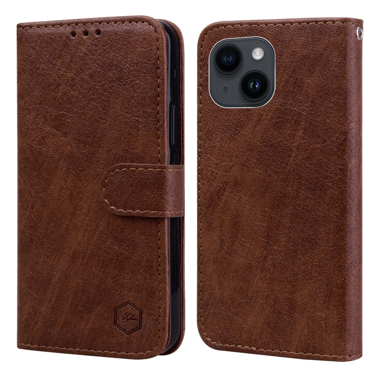 Skin Feeling Oil Leather Texture PU + TPU Phone Case, Series 5