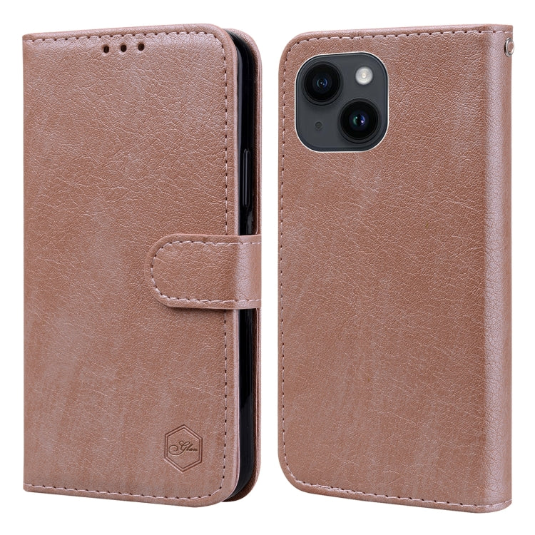 Skin Feeling Oil Leather Texture PU + TPU Phone Case, Series 3