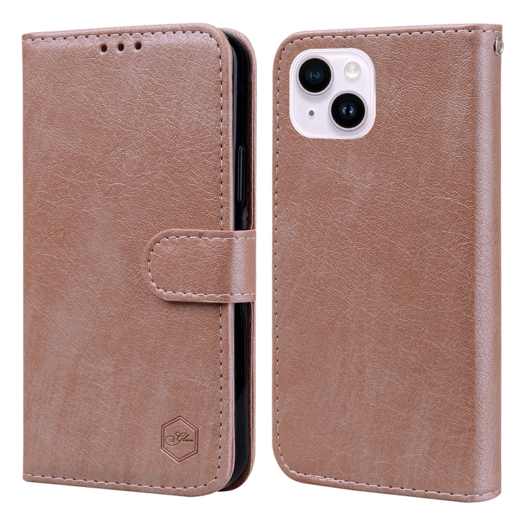 Skin Feeling Oil Leather Texture PU + TPU Phone Case, Series 4