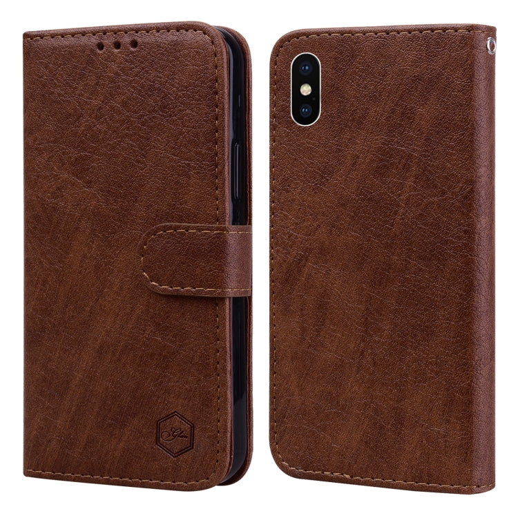 Skin Feeling Oil Leather Texture PU + TPU Phone Case, Series 2