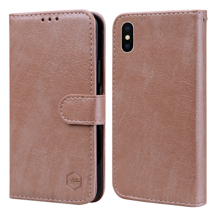 Skin Feeling Oil Leather Texture PU + TPU Phone Case, Series 2