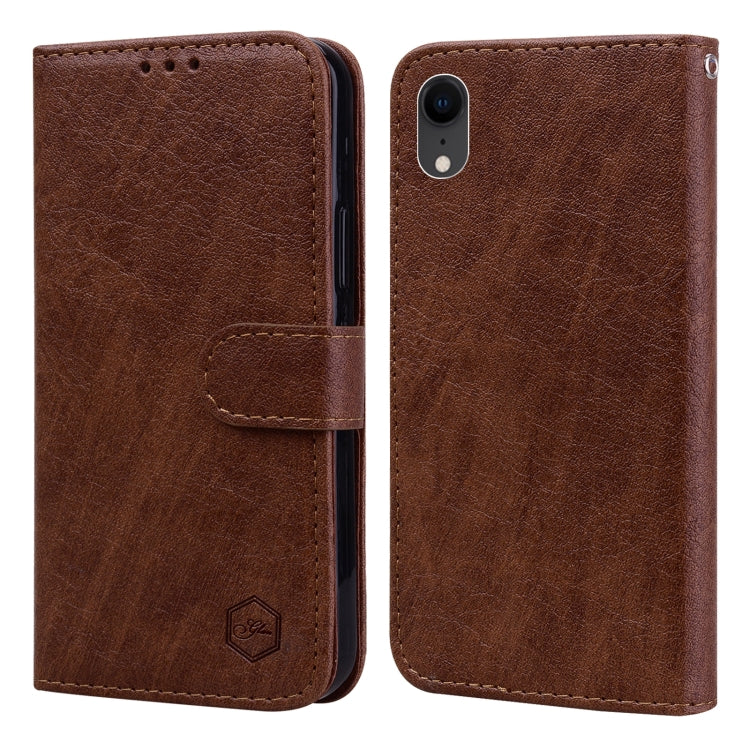 Skin Feeling Oil Leather Texture PU + TPU Phone Case, Series 1