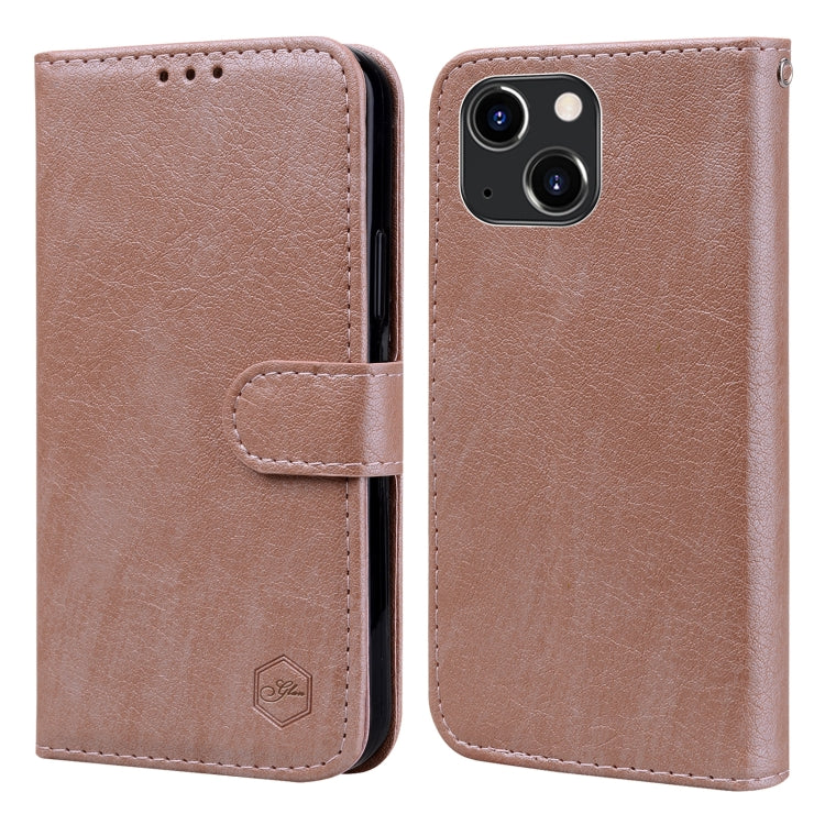 Skin Feeling Oil Leather Texture PU + TPU Phone Case, Series 5