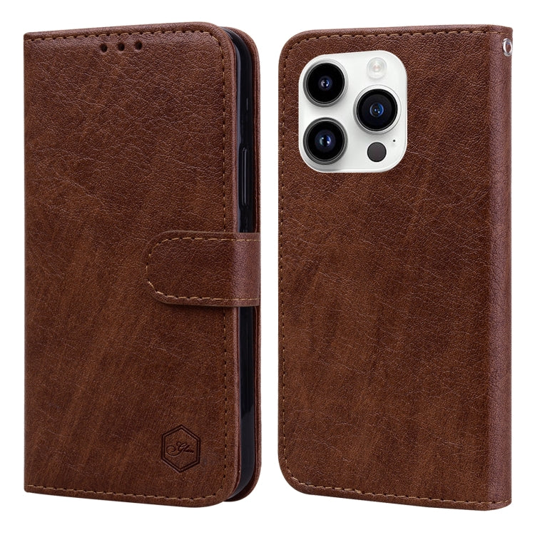 Skin Feeling Oil Leather Texture PU + TPU Phone Case, Series 4