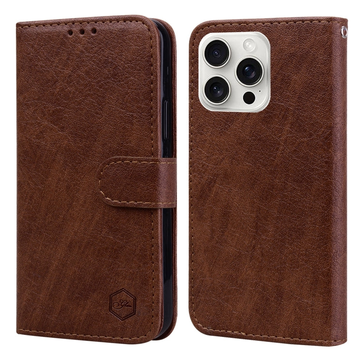 Skin Feeling Oil Leather Texture PU + TPU Phone Case, Series 4