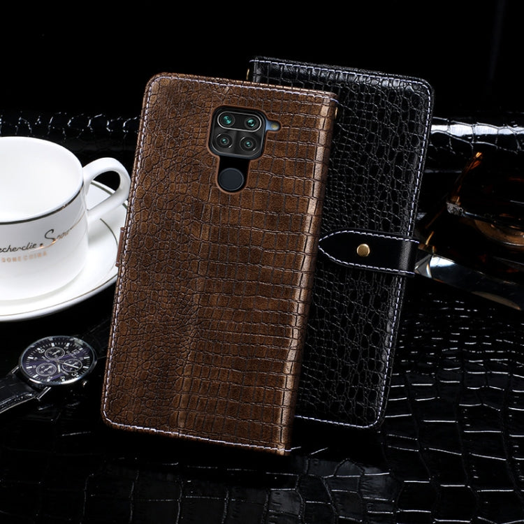 idewei Crocodile Texture Horizontal Flip Leather Case with Holder & Card Slots & Wallet, For Xiaomi Redmi Note 9, For Umidigi S5 Pro, For Vivo Y50