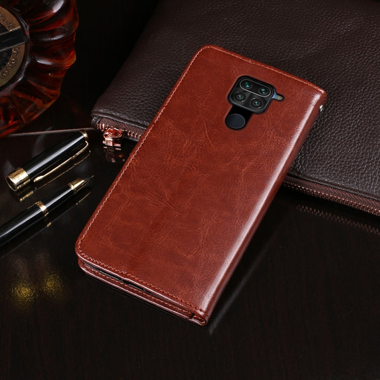 idewei Crazy Horse Texture Horizontal Flip Leather Case with Holder & Card Slots & Wallet, For Xiaomi Redmi Note 9, For UMIDIGI S5 Pro, For Vivo Y50