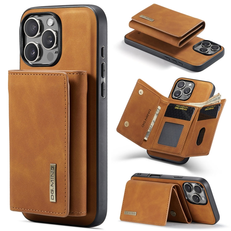 DG.MING M1 Series 3-Fold Multi Card Wallet Leather Phone Case, Series 2