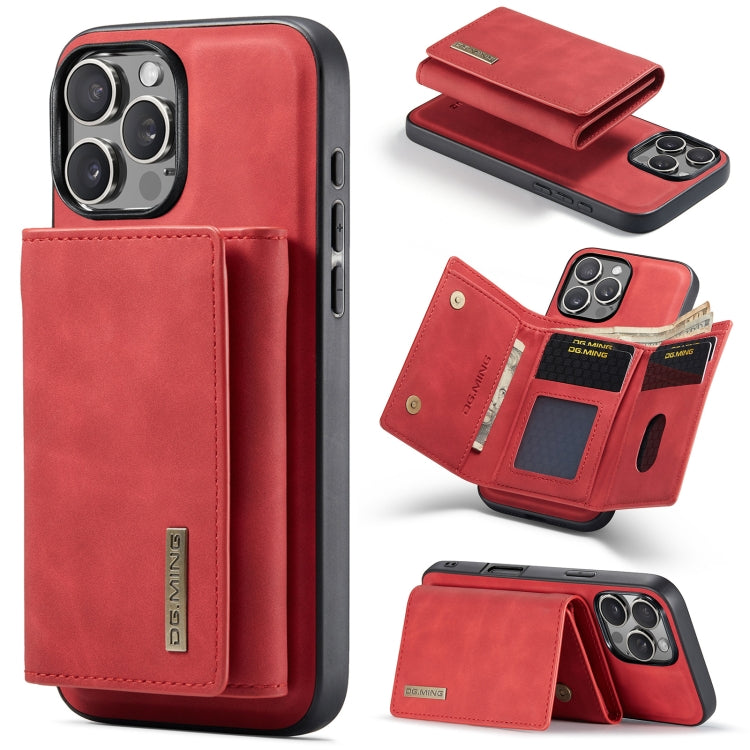 DG.MING M1 Series 3-Fold Multi Card Wallet Leather Phone Case, Series 1