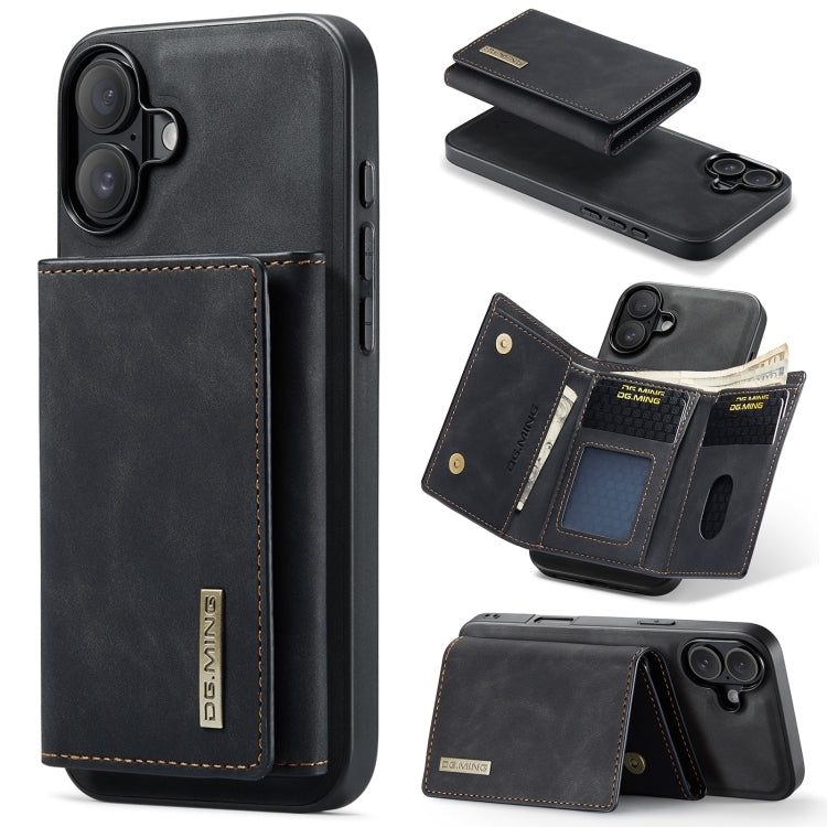 DG.MING M1 Series 3-Fold Multi Card Wallet Leather Phone Case, Series 1