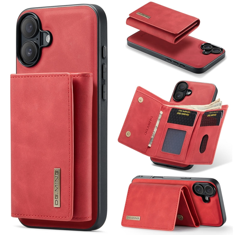 DG.MING M1 Series 3-Fold Multi Card Wallet Leather Phone Case, Series 1