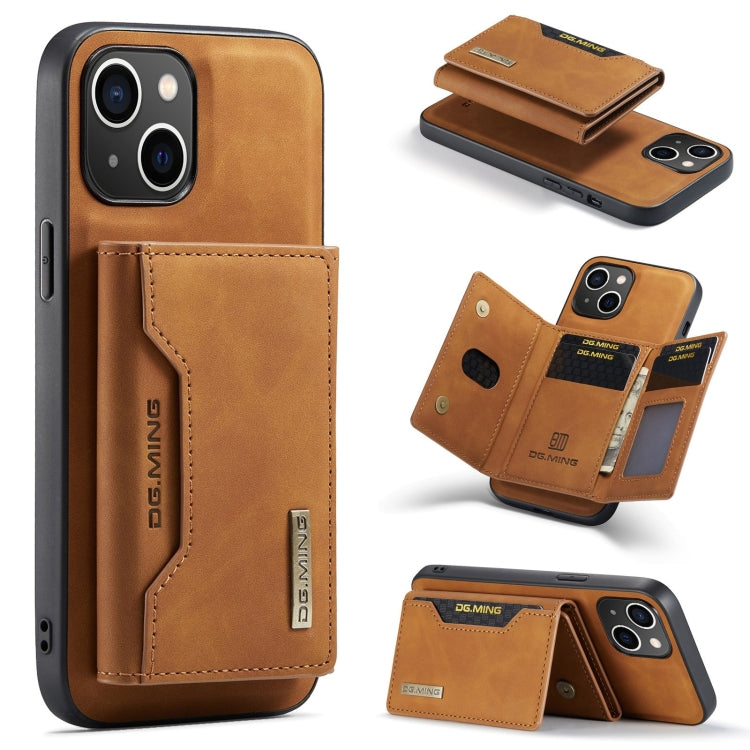 DG.MING M2 Series 3-Fold Card Bag Wallet Leather Phone Case, Series 1