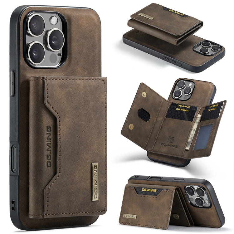 DG.MING M2 Series 3-Fold Card Bag Wallet Leather Phone Case, Series 2