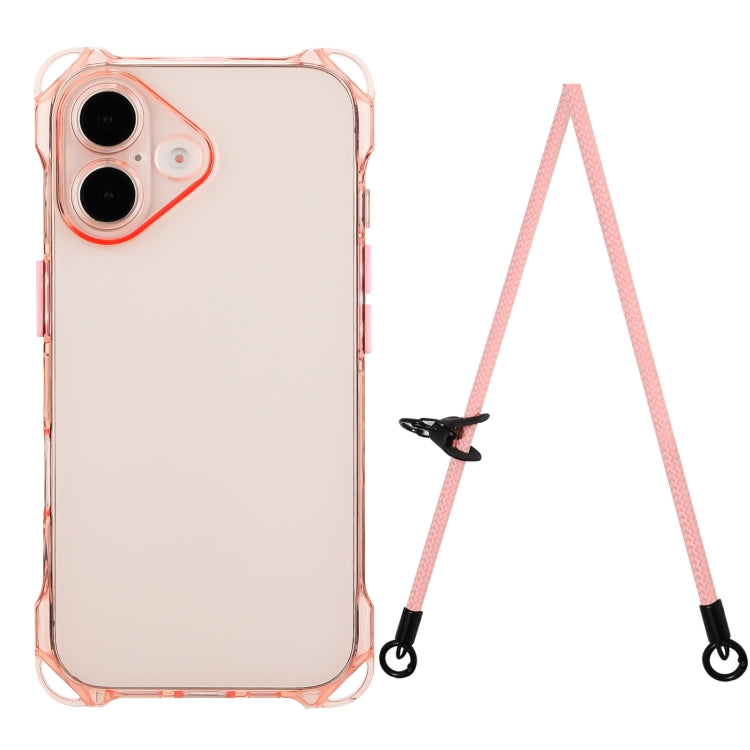 Four-corner Shockproof TPU Phone Case with Lanyard, Series 1