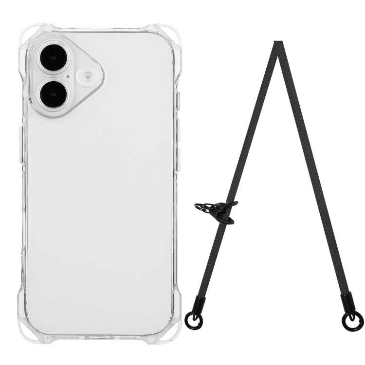 Four-corner Shockproof TPU Phone Case with Lanyard, Series 1