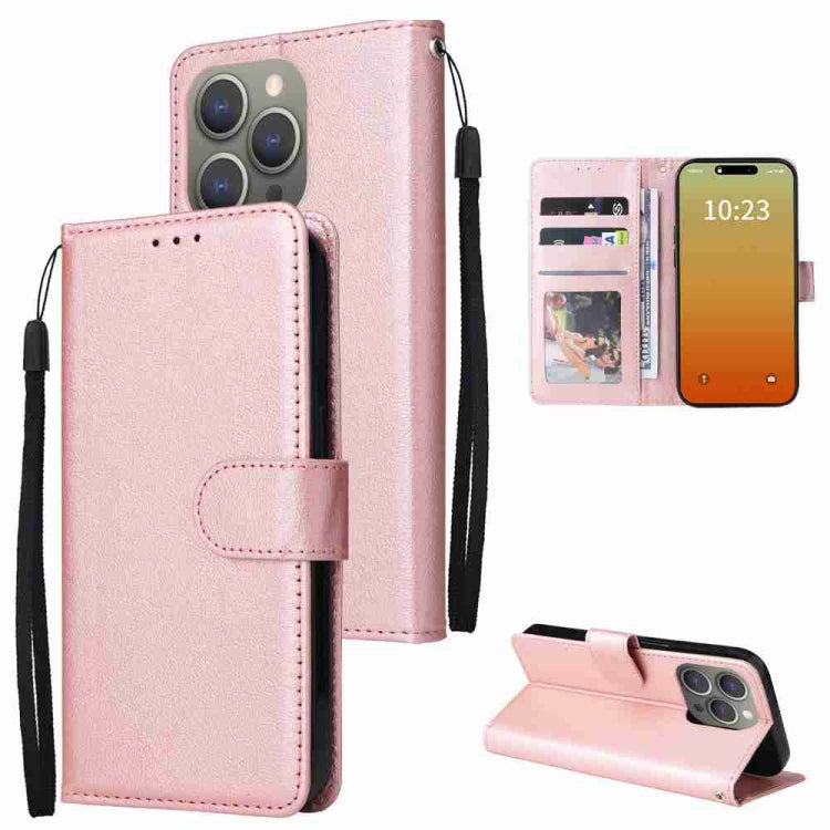 Multifunctional Horizontal Flip Leather Phone Case with Three Card Slots, Series 2