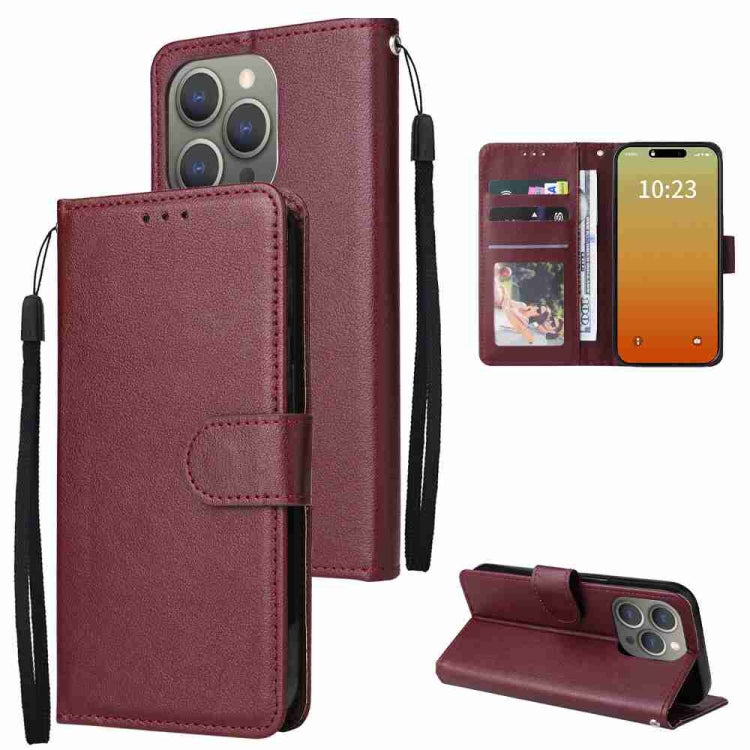 Multifunctional Horizontal Flip Leather Phone Case with Three Card Slots, Series 2