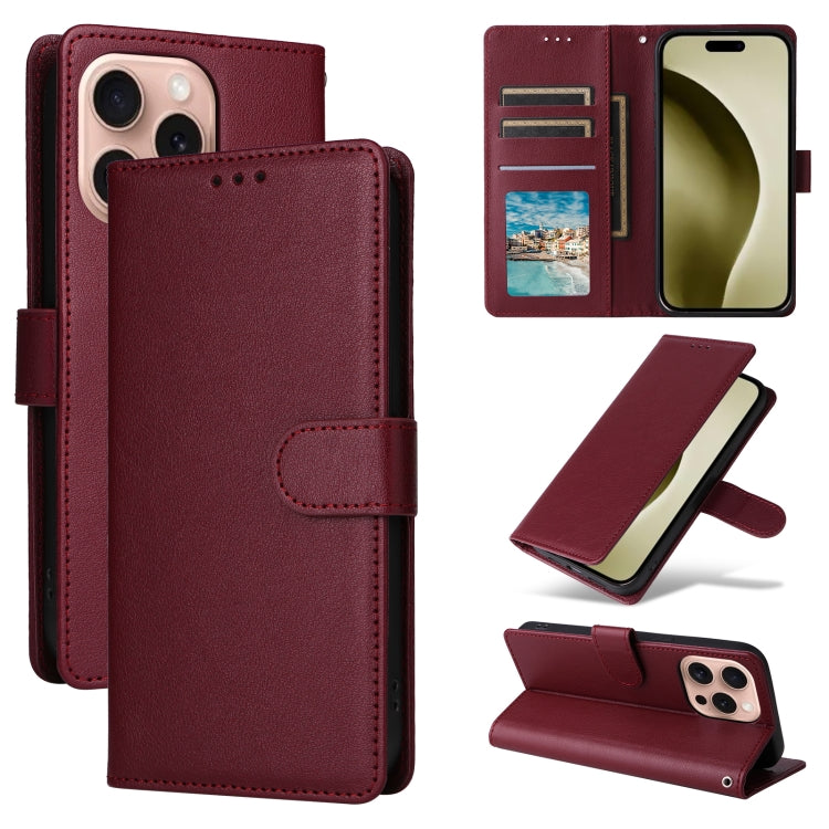 Multifunctional Horizontal Flip Leather Phone Case with Three Card Slots, Series 1