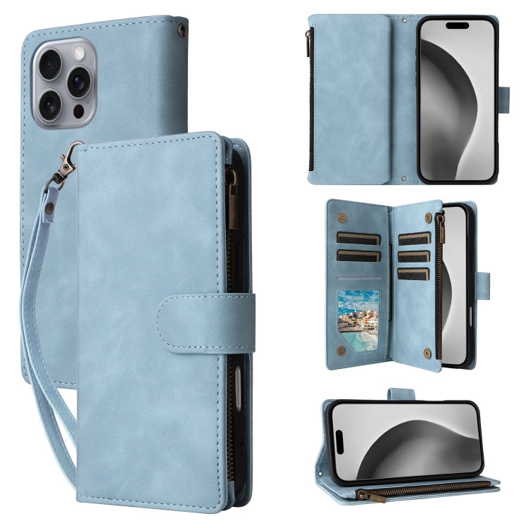 Crossbody Multi-card Slot Wallet Zipper Leather Phone Case, Series 2