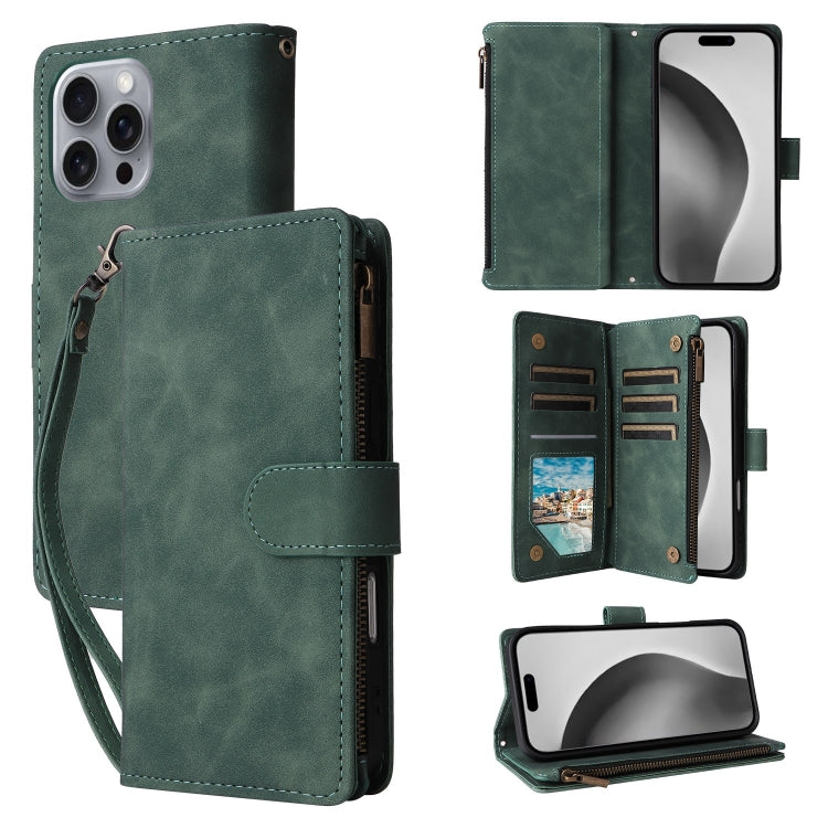 Crossbody Multi-card Slot Wallet Zipper Leather Phone Case, Series 2