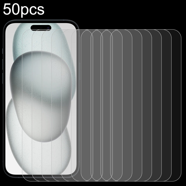 50pcs 0.26mm 9H 2.5D Tempered Glass Film