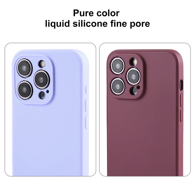 Pure Color Liquid Silicone Fine Pore Phone Case, Series 12