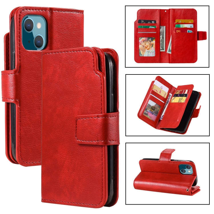 Tri-Fold 9-Card Wallets Leather Phone Case, Series 1